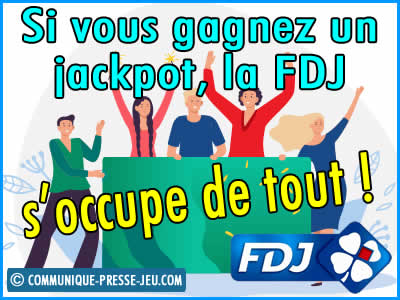 Les joueurs gagnants de la FDJ sont accompagnés.