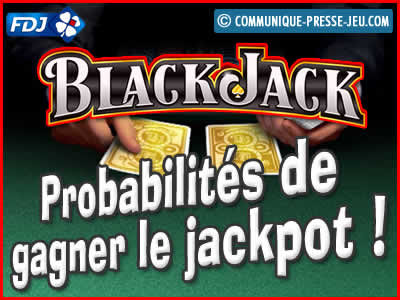 Jeu de grattage Black Jack de la FDJ, les probabilités de gagner.