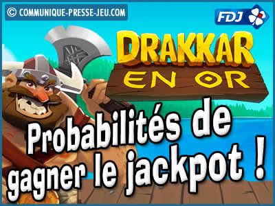 Jeu de grattage Drakkar en Or de la FDJ, les probabilités de gagner.