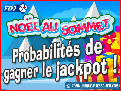 Jeu de grattage Noël au Sommet de la FDJ, les probabilités de gagner !