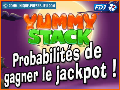 Jeu de grattage Yummy Stack de la FDJ, les probabilités de gagner.