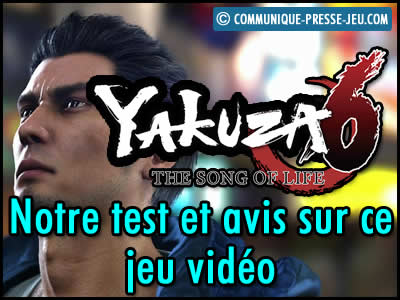 Yakuza 6 the Song of Life, notre test et avis sur ce jeu vidéo.