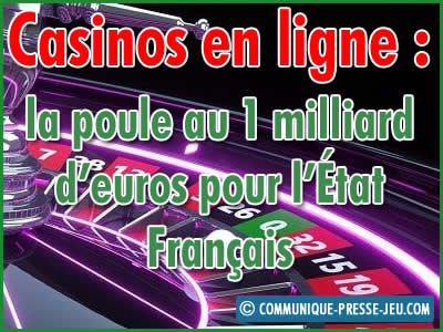 France : légaliser les casinos en ligne.